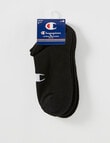 Champion Low Cut Sock, 3-Pack, Black product photo View 03 S