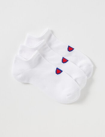 Champion Low Cut Sock, 3-Pack, White product photo