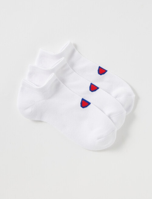 Champion Low Cut Sock, 3-Pack, White product photo