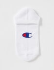Champion Low Cut Sock, 3-Pack, White product photo View 02 S