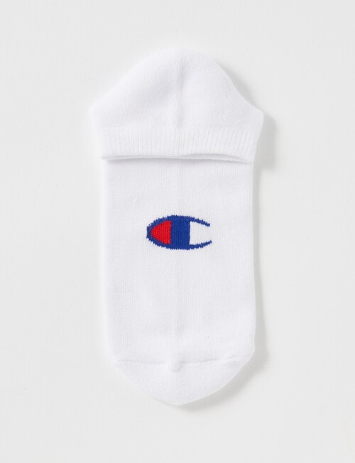 Champion Low Cut Sock, 3-Pack, White product photo View 02 L