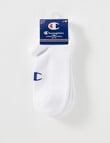 Champion Low Cut Sock, 3-Pack, White product photo View 03 S
