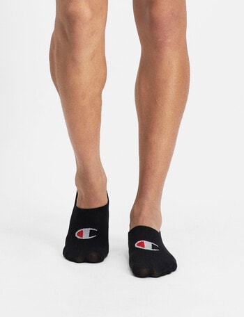 Champion Sneaker Sock, 3-Pack, Black product photo