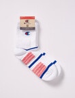 Champion NBL Quarter Crew Socks, 2-Pack, White product photo View 02 S