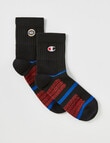 Champion NBL Quarter Crew Socks, 2-Pack, Black product photo
