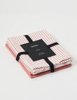 Stevens Paihia Tea Towel, 3-Pack, Pink product photo