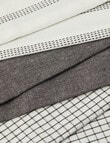 Stevens Paihia Tea Towel, 3-Pack, Charcoal product photo View 02 S