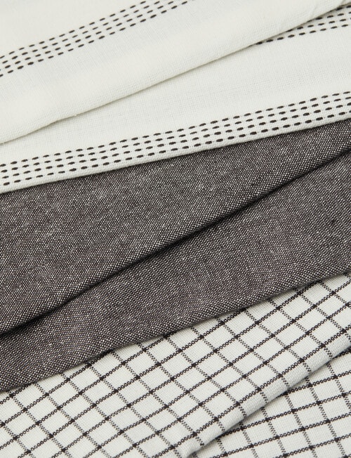 Stevens Paihia Tea Towel, 3-Pack, Charcoal product photo View 02 L