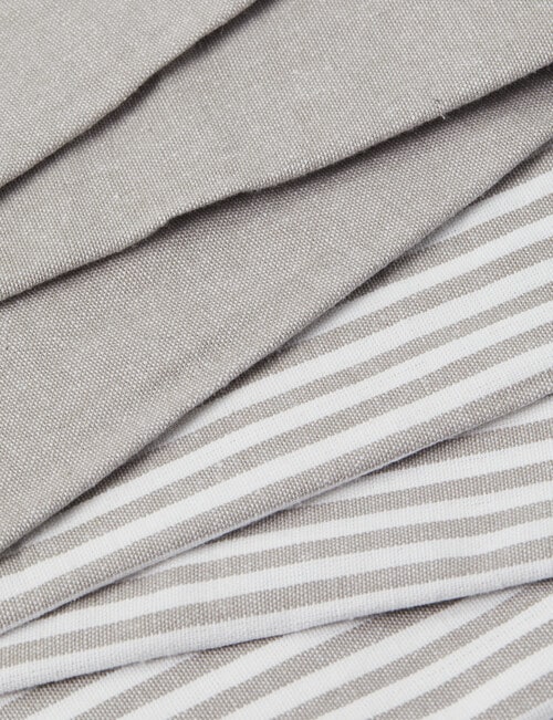 Stevens Raglan Tea Towel, 2-Pack, Grey product photo View 02 L