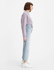 Levis Ribcage Straight Jean, Middle Road, 29" product photo View 03 S