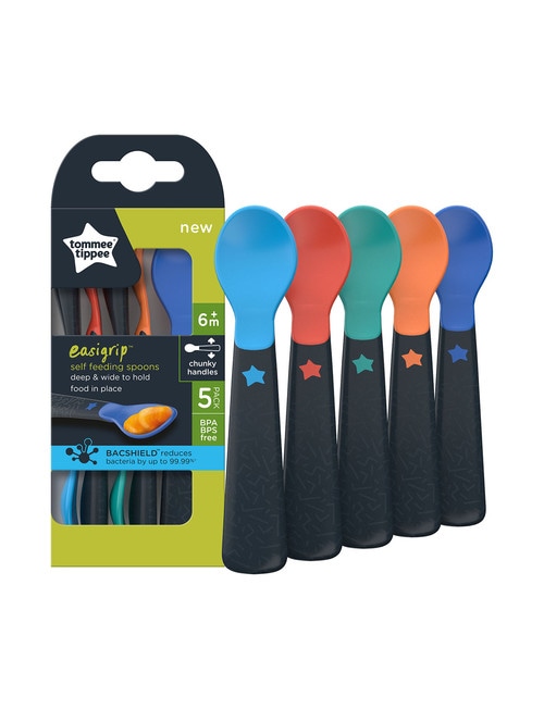 Tommee Tippee Easigrip Self-Feeding Spoons, 5-Pack product photo