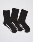 Bonds Logo Crew Sock, Black, 3-Pack product photo