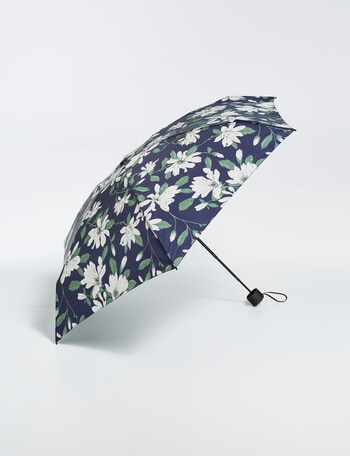 Xcesri Mini Umbrella, White & Navy Floral product photo