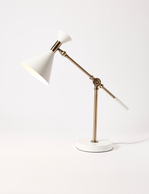 Salt&Pepper Bower Table Lamp, White product photo