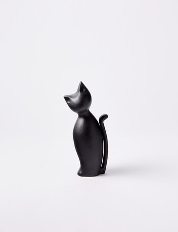 M&Co Salem Cat Ornament, Black, 21cm product photo
