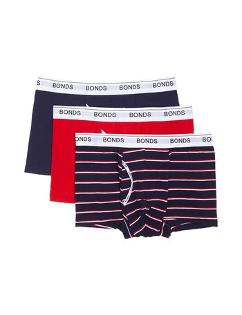 Bonds Guyfront Stripe Trunk, 3-Pack, Assorted product photo