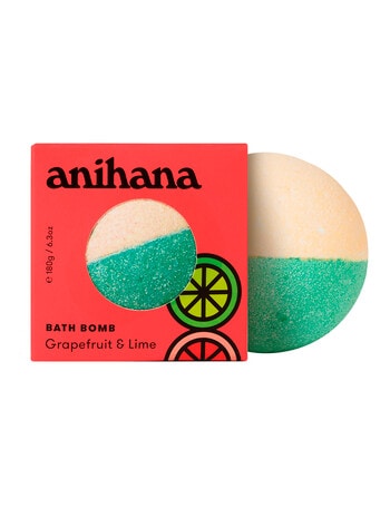 anihana Bath Bomb, Grapefruit & Lime, 180g product photo