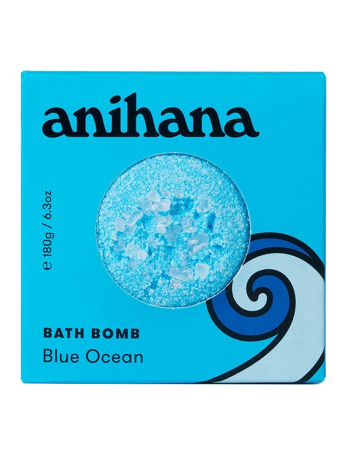 anihana Bath Bomb, Blue Ocean, 180g product photo View 03 L