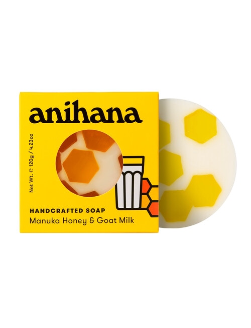 anihana Handcrafted Soap, Manuka Honey & Goats Milk, 120g product photo