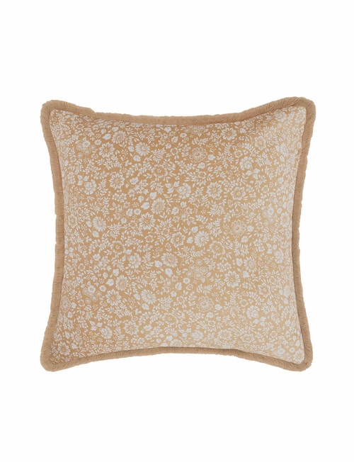 Linen House Claudine European Pillowcase, Pecan product photo View 02 L