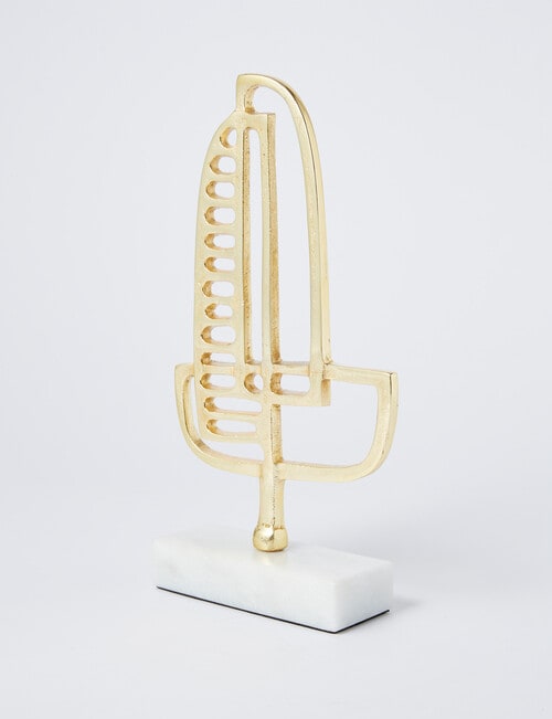 M&Co Abstract Brass Object product photo View 03 L