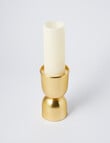 M&Co Brass Candle Holder, Small product photo View 02 S