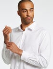 Laidlaw + Leeds Textured Dot Long-Sleeve Shirt, White product photo View 04 S