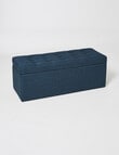 LUCA Furniture Sofia Storage Box, Blue product photo