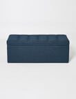 LUCA Furniture Sofia Storage Box, Blue product photo View 02 S