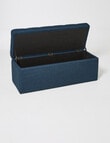 LUCA Furniture Sofia Storage Box, Blue product photo View 03 S