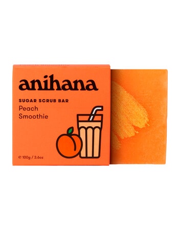 anihana Sugar Scrub Bar, Peach Smoothie, 100g product photo