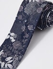 Laidlaw + Leeds Floral Tie, 7cm, Navy product photo View 02 S
