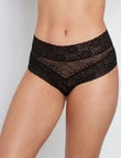 Bendon Lace High Rise Brief, Black product photo