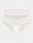 Bendon Lace High Rise Brief, White product photo View 03 S