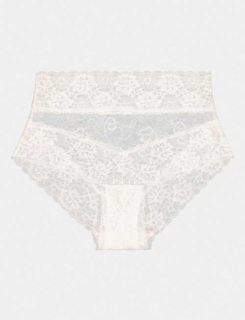 Bendon Lace High Rise Brief, White product photo View 03 L
