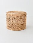M&Co Chevron Storage Basket with Lid product photo