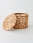 M&Co Chevron Storage Basket with Lid product photo View 02 S
