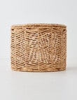 M&Co Chevron Storage Basket with Lid product photo View 03 S