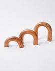 M&Co Acacia Arched Objects, Set of 3 product photo View 02 S