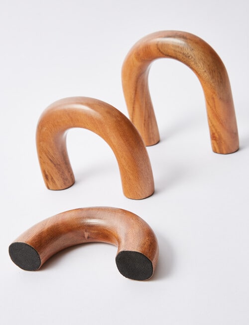 M&Co Acacia Arched Objects, Set of 3 product photo View 03 L