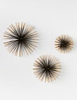 M&Co Burst Wall Decor, Set of 3 product photo