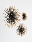 M&Co Burst Wall Decor, Set of 3 product photo View 02 S