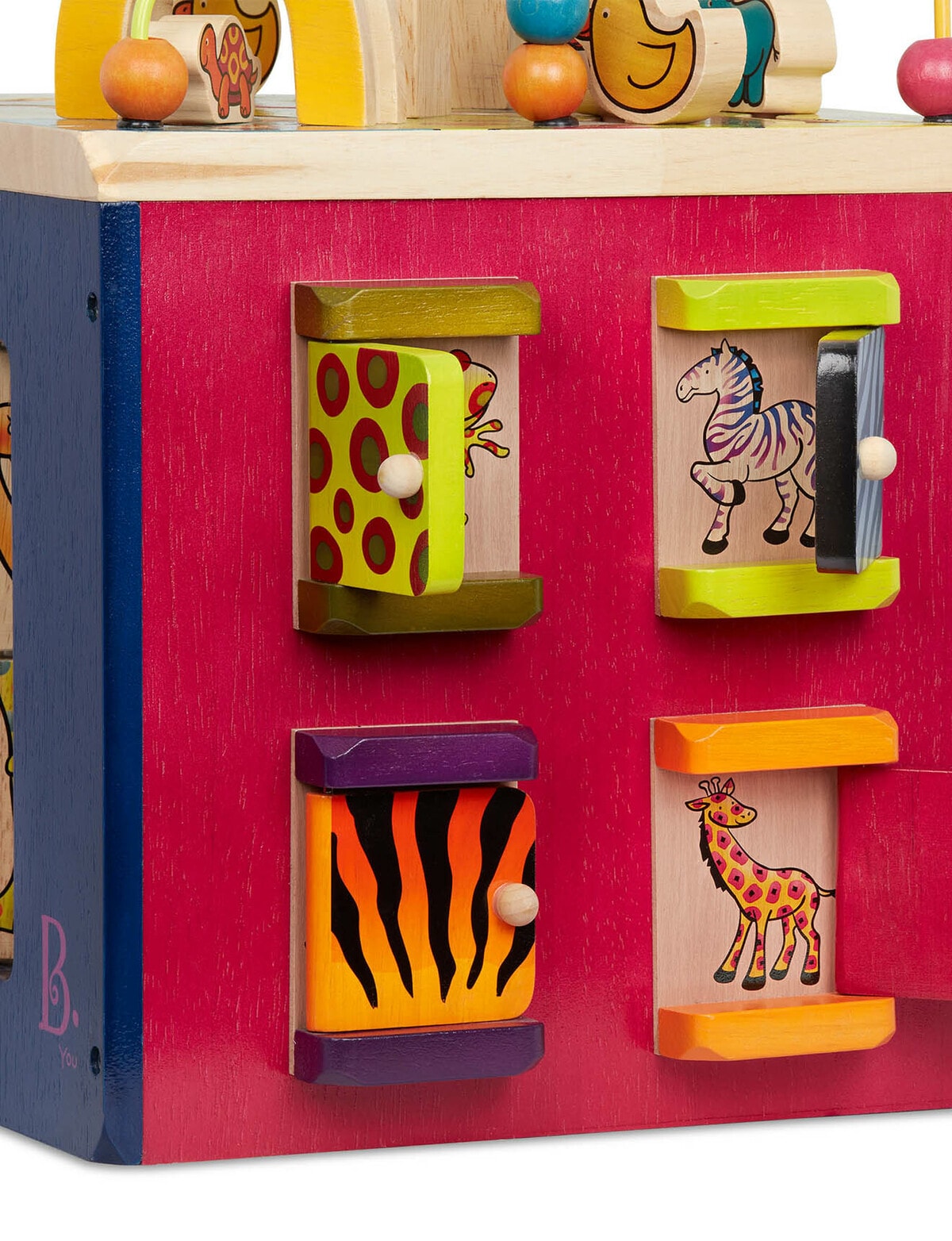 Zoo Baby Activity Cube Toy Wooden Activity Zany Zoo Infants Preschool