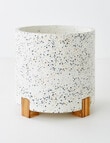 M&Co Terrazzo Indoor Pot, Large product photo