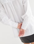 Mineral Melt Cotton Overshirt, White product photo View 05 S