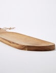 SouthWest Teak Paddle Board, 45cm, Natural product photo View 03 S