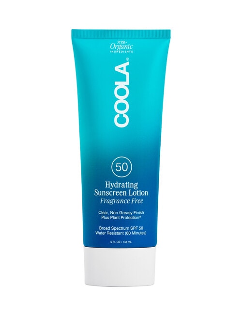 COOLA Classic Body SPF50 Organic Sunscreen Lotion Fragrance Free, 148ml product photo