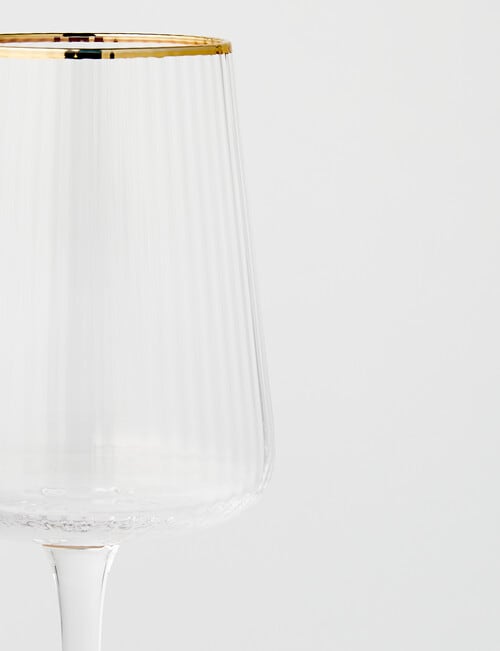 CinCin Kingston Wine Glass, Gold Rim product photo View 02 L