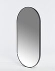 M&Co Pill Metal Mirror, Black product photo
