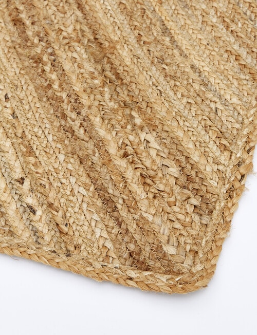 M&Co Jute Box Weave Rug, 240x330cm product photo View 02 L